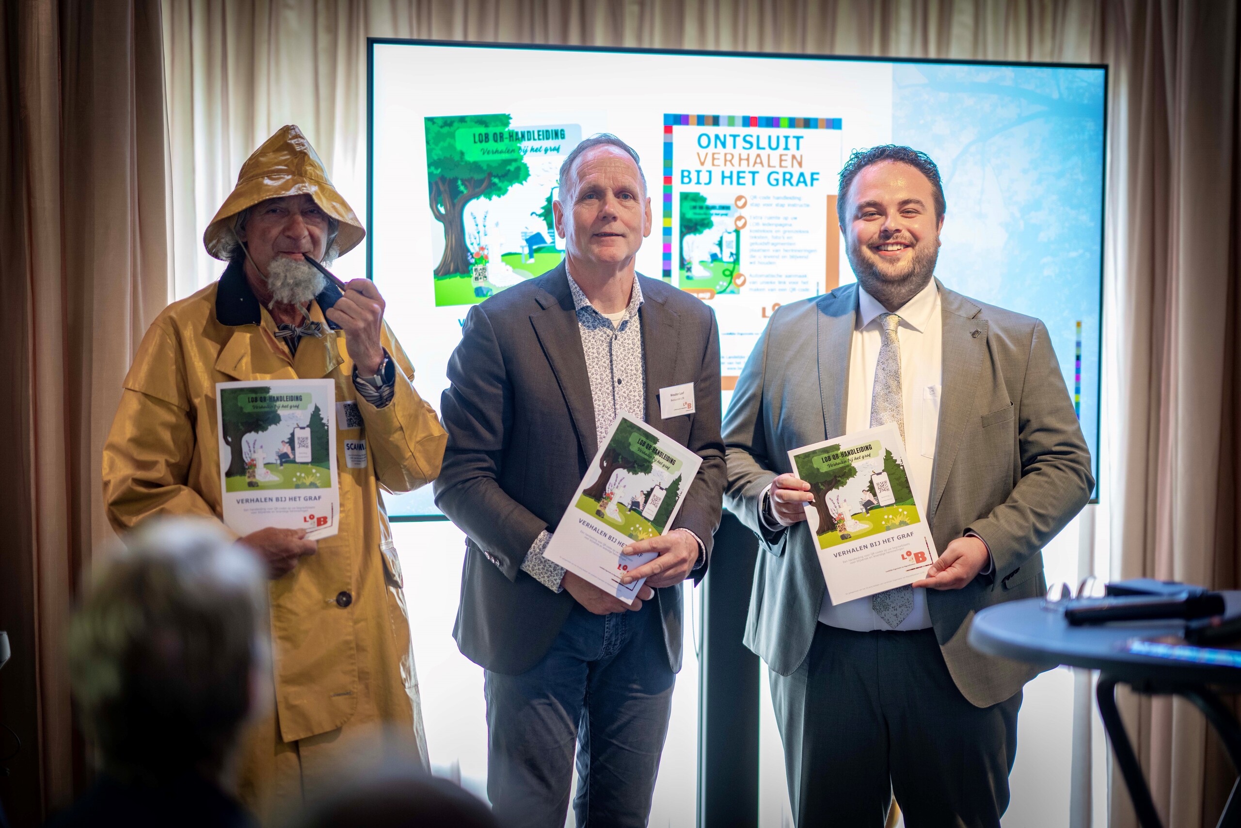 Wethouder Niels Nanning, Dorus Rijkers ‘zelf’ en LOB-bestuurder Wouter Loef 