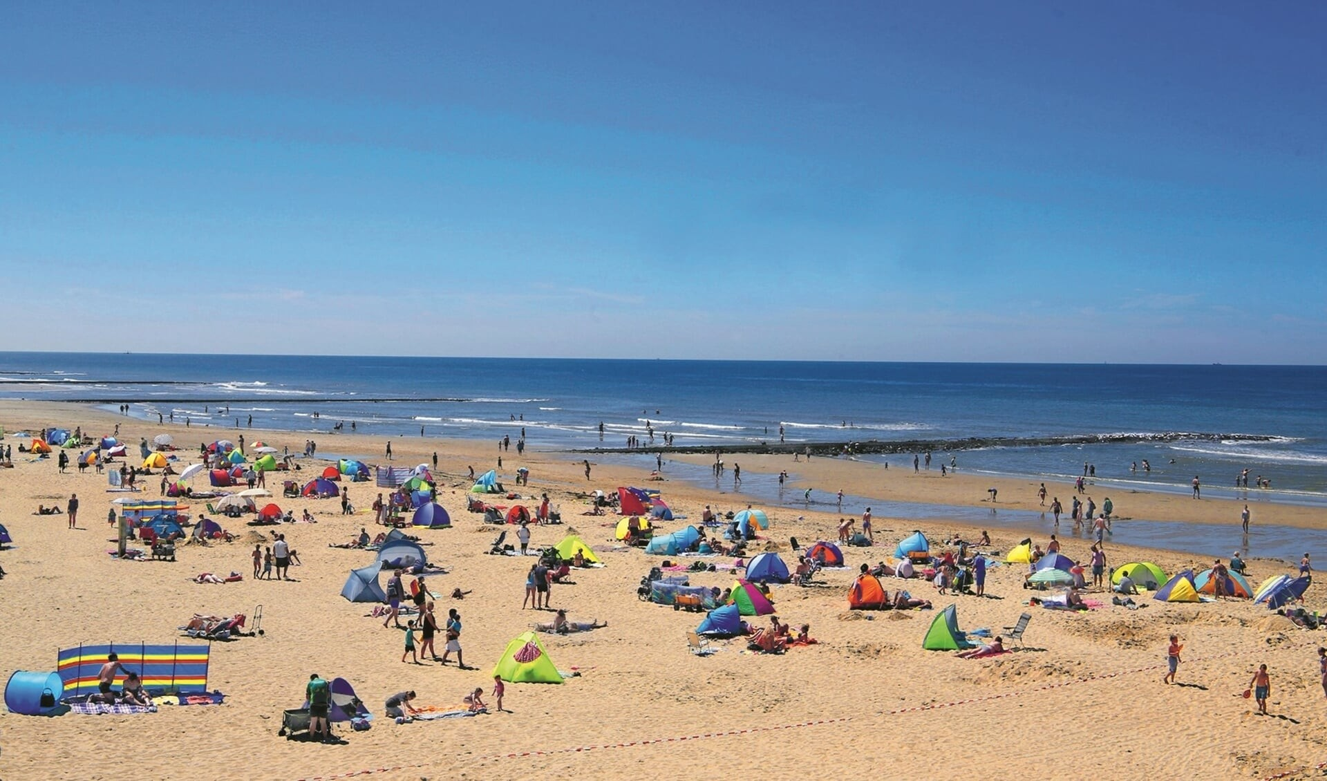 Mensen op het strand