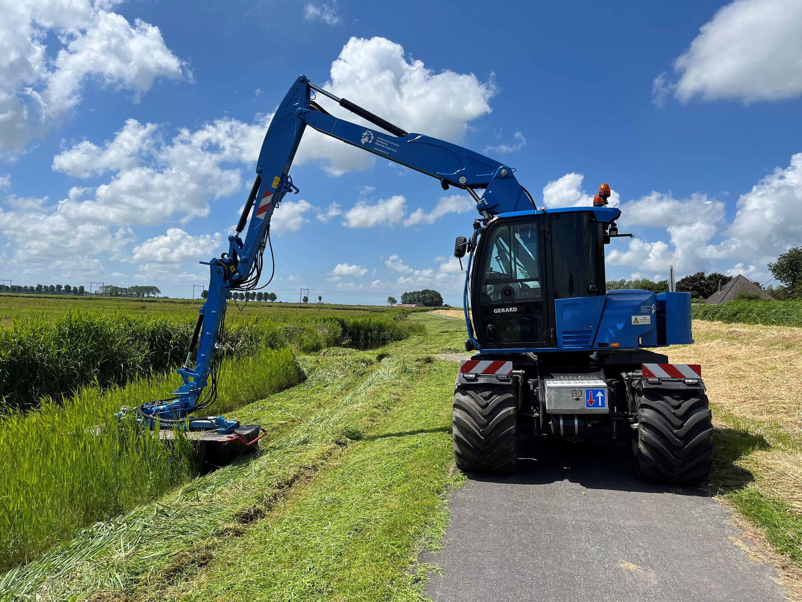 Maaier aan het werk
